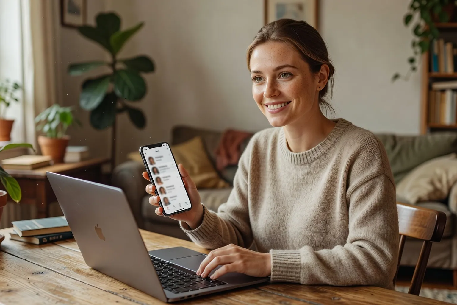 Écran de téléphone affichant des profils sur l'application AfroIntroductions