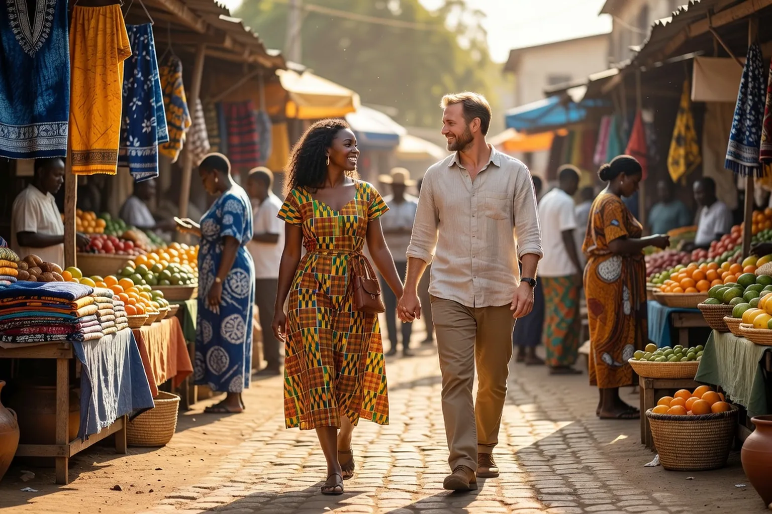 Cadeaux emballés pour un voyage de rencontre en Afrique