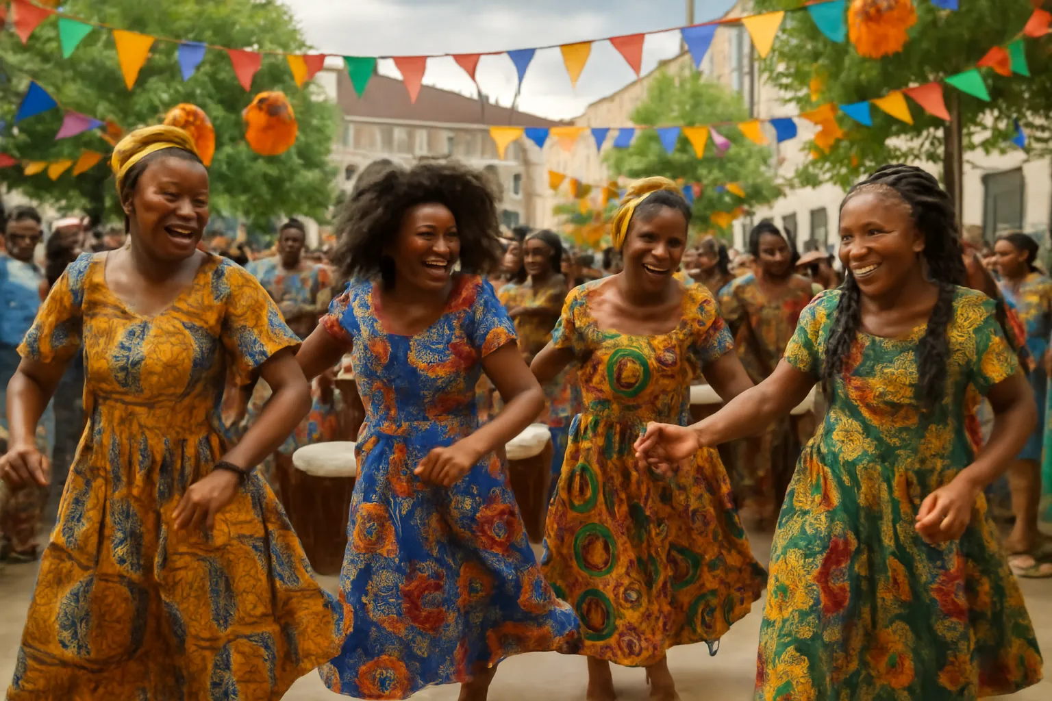 Evenement culturel africain en France avec musique et danse