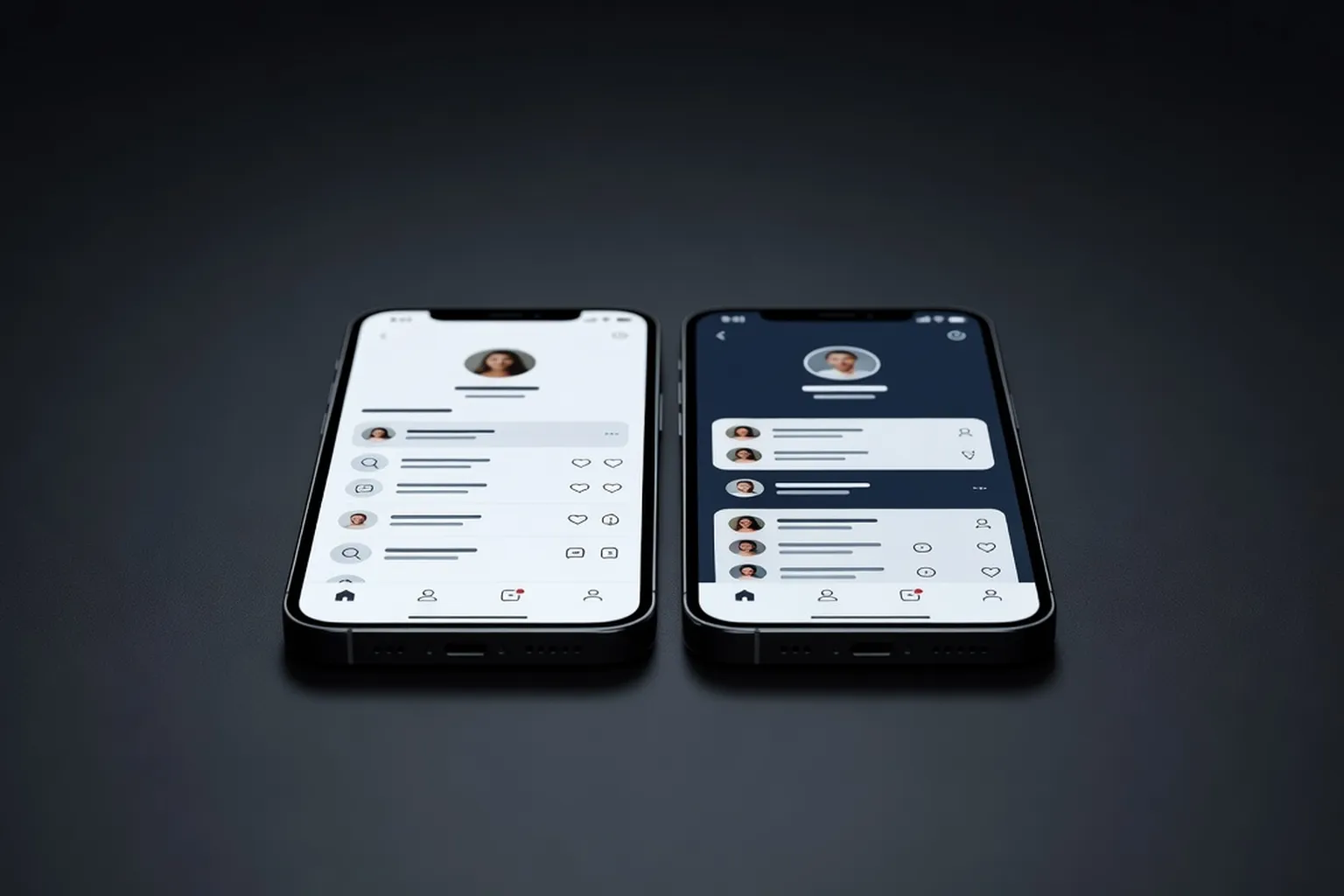 Deux smartphones affichant BlackCupid et AfroIntroductions côte à côte