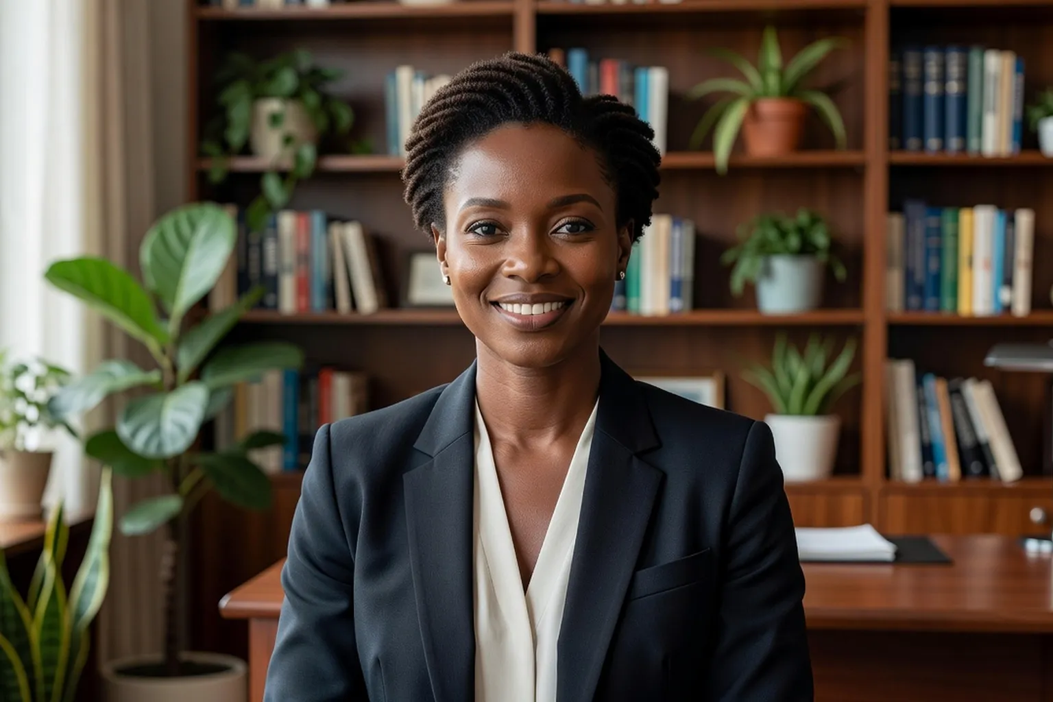 Portrait de Dr. Sophie Mensah-Adjei, psychologue clinicienne spécialisée couples interculturels