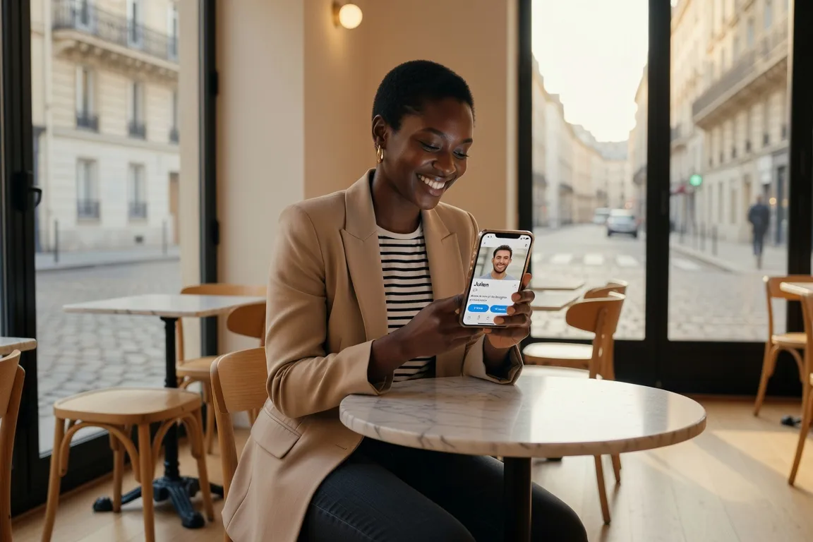 Smartphone avec application de rencontre africaine gratuite en 2026
